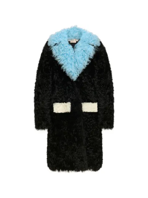 Marni Gitana shearling single-breasted coat Black CPMX0282Q0LM044