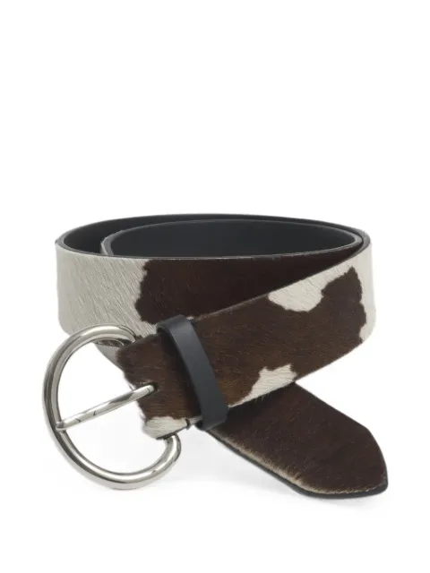 Marni white and brown cow-pony hair belt Brown CNMO0130A0P9283