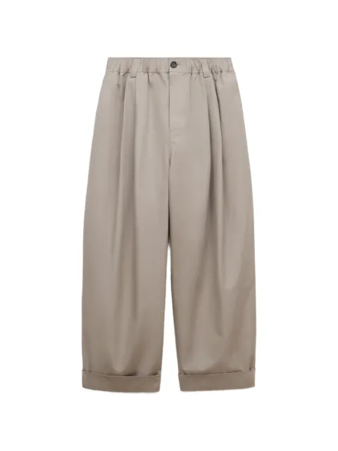 Marni grey canvas pants with pleats Grey PUMU0347J0UTC646