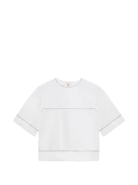 Marni white poplin T-shirt with exposed seams White TTMA0464A2TCY65