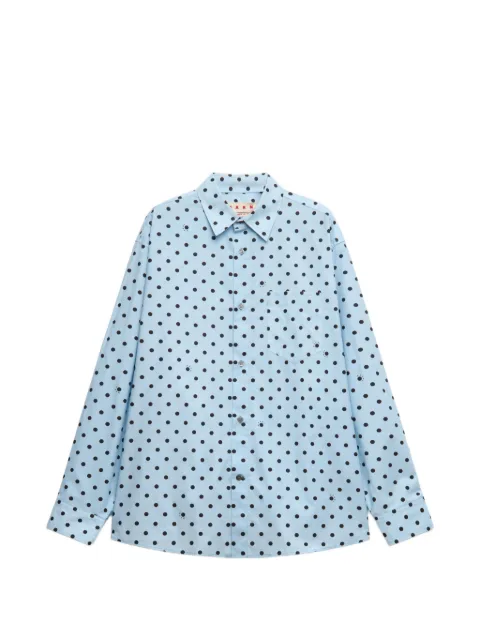 Marni cotton poplin shirt Blue CUMU0396A0UTC677