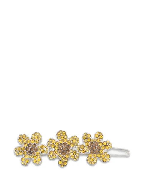 Marni crystal-embellished floral hair clip Silver FCMV0038A0P6527