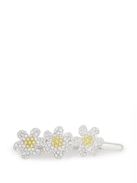 Marni rhinestone-embellished daisy hair slide Silver FCMV0038A0P6527