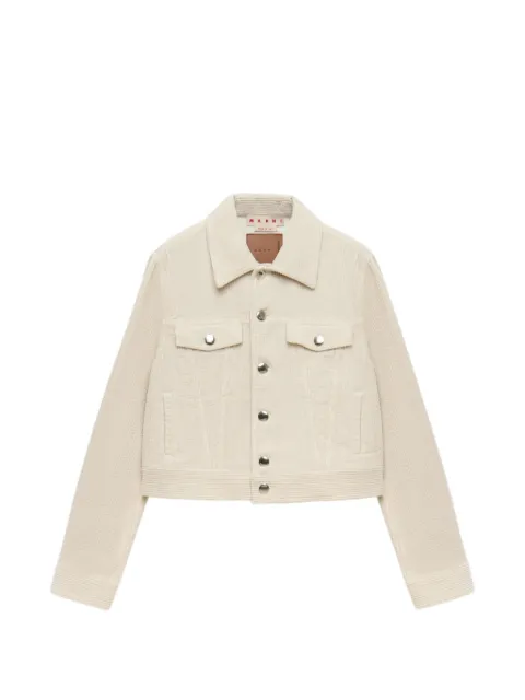 Marni corduroy button-up jacket Neutrals GIMA0337G0USCZ28