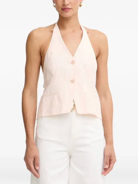 TWINSET halterneck waistcoat Pink 261TT2551