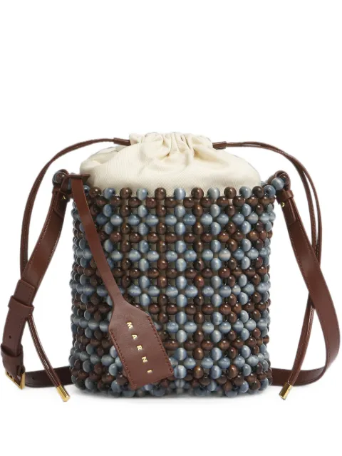 Marni lilac and green beads bag Blue SCMP0094U0P9278