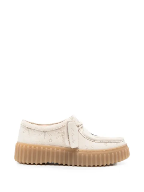 Clarks Torhill Bee embroidered platform loafers Neutrals 26186297