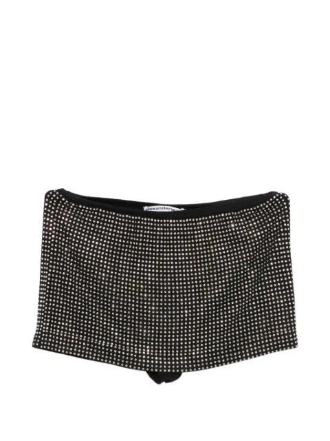 Alexander Wang crystal-embellished shorts Black 1CC3265437