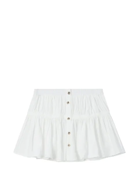 b+ab button-up ruffled mini skirt White 6U218AS
