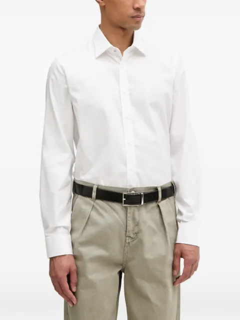 Michael Kors logo-embroidered button-down shirt White MK0DS01651