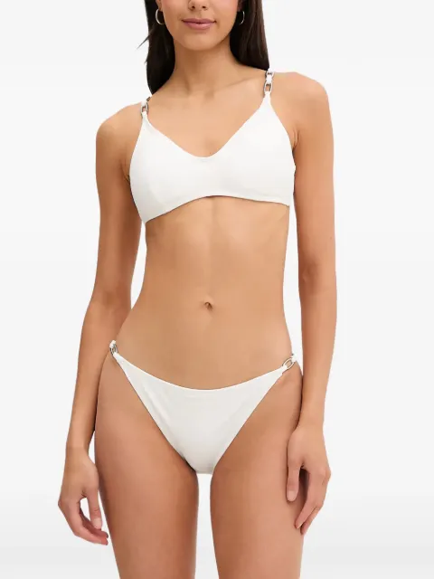 Michael Michael Kors chain-link bikini top White MM06307