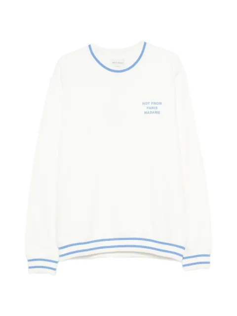 Drôle De Monsieur Sport Slogan sweatshirt White LSW140CO127