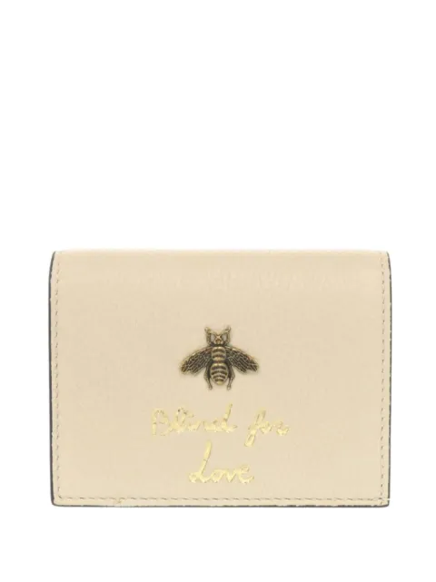 Gucci Pre-Owned 2016-2026 Calfskin Blind for Love Compact Wallet small wallets White E274A5OY0O586WVI