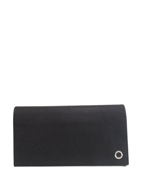 Bvlgari Pre-Owned 2010-2026 Large Grained Calfskin Bvlgari Bvlgari Wallet long wallets Black VX4K23EHFHPDF85K