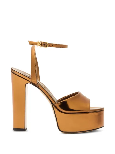 Casadei Patty Platform Interstellar sandals Gold 1L405A1301INTER