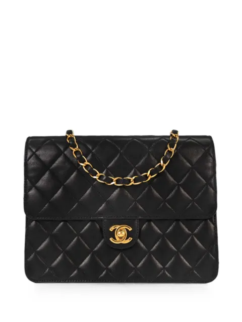 CHANEL Pre-Owned 2002-2003 turn-lock-fastening shoulder bag Black 196939