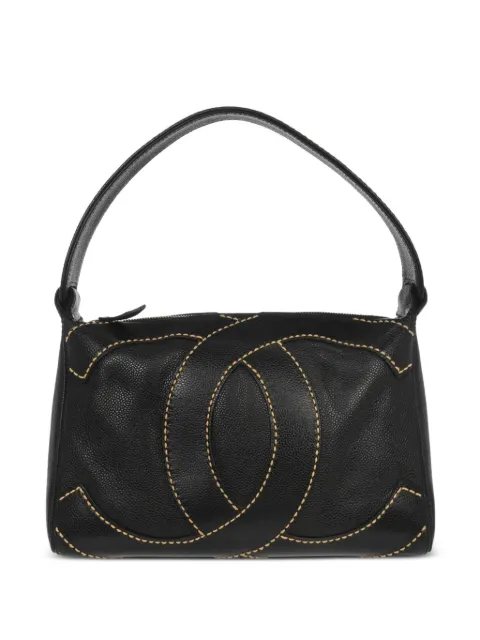CHANEL Pre-Owned 2005 logo-embroidery tote bag Black 197024