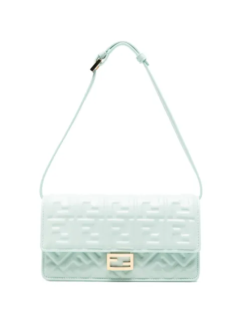 FENDI Baguette FF shoulder bag Green 8M0498AAJD