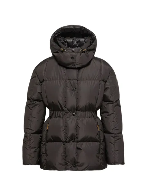 Moncler Agneux hooded short down jacket Black L20931A00163539ZD