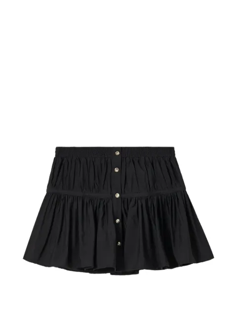 b+ab button-up ruffled mini skirt Black 6U218AS