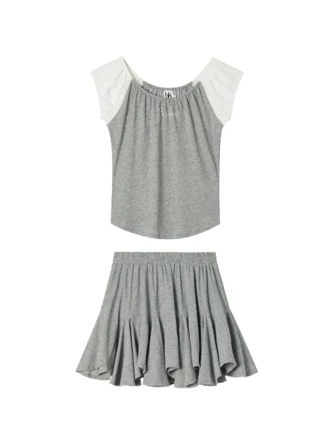 b+ab embellished top and skirt set Grey 6U685AS
