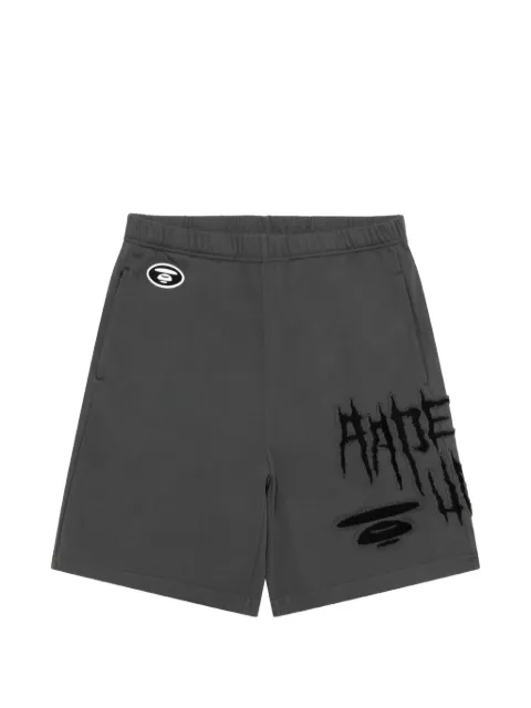AAPE BY *A BATHING APE® AAPEUNVS embroidered-logo shorts Grey AAPSPMD606XXQ
