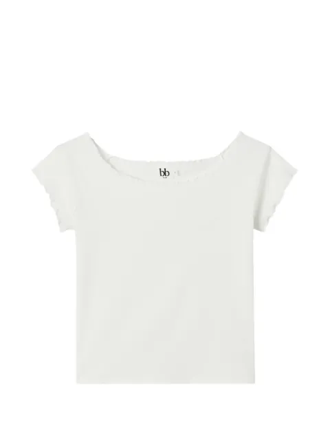 b+ab lettuce-trim T-shirt White 6U698AS