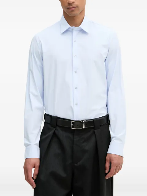 Michael Kors logo-embroidered long-sleeve shirt Blue MD0MD91399