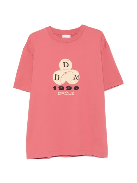 Drôle De Monsieur graphic-print T-shirt Pink LTS328CO248