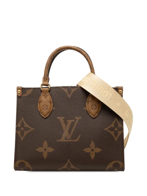 Louis Vuitton Pre-Owned 2021-2026 Monogram Reverse Giant OnTheGo PM satchel Brown ICD99KOSJ2SUI2Y4