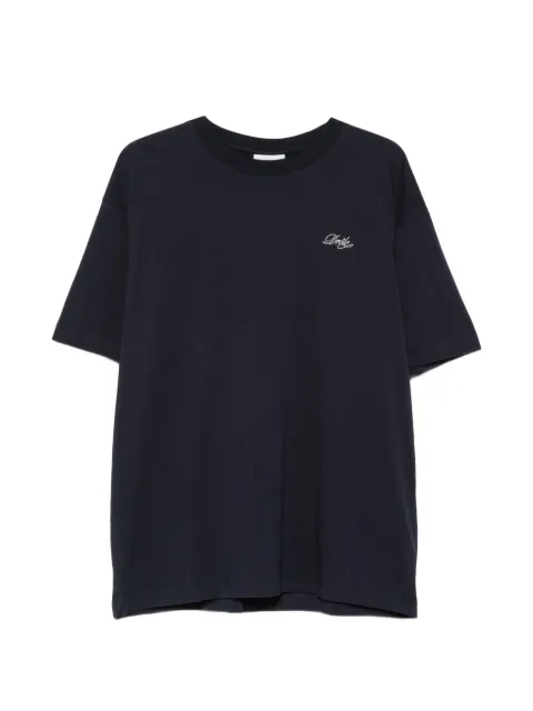 Drôle De Monsieur logo-embroidered T-shirt Blue LTS324CO311