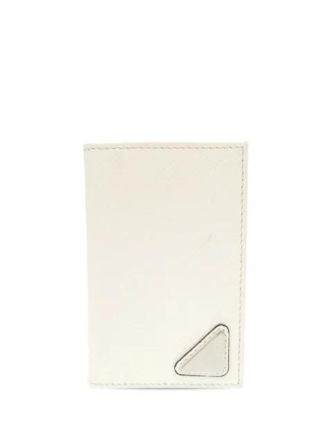 Prada Pre-Owned 2013-2026 Saffiano card holder White DKC2TAMZ0KE3FZ8Q