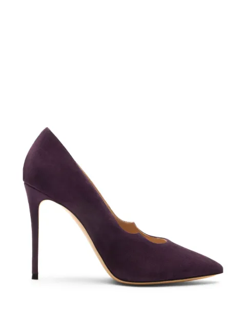 Casadei Cats suede pumps Purple 1F064C1001CAMOS