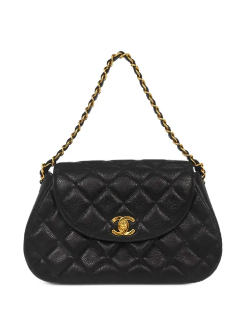 CHANEL Pre-Owned 1997 CC-turn-lock-fastening shoulder bag Black 196805