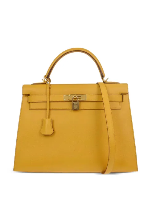 Hermès Pre-Owned 2000 32 Kelly tote bag Yellow 196816