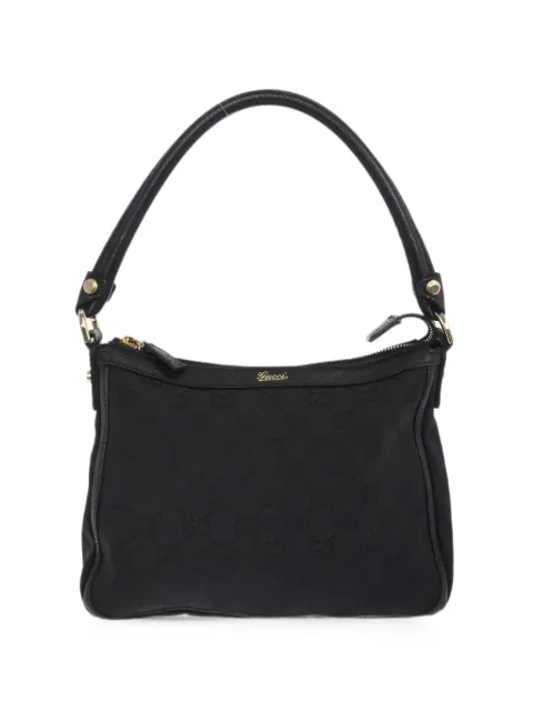 Gucci Pre-Owned 1990-2000s GG-monogram shoulder bag Black 196972