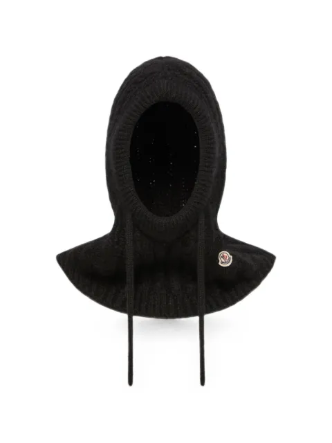 Moncler cable-knit balaclava Black L20933G00027N0403