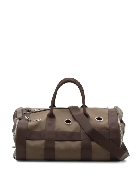 Hermès Pre-Owned 2020 Toile Military Dog Carrier travel bag Brown 42NSSG65I8UTAJ5R