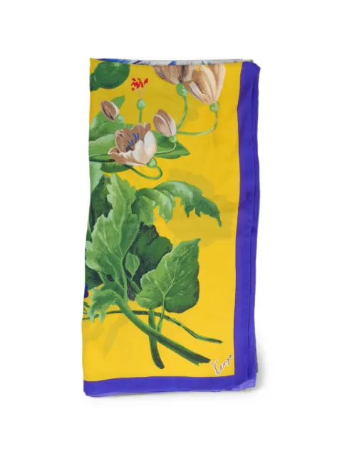 Kenzo Pre-Owned floral-print scarf Yellow W2752666