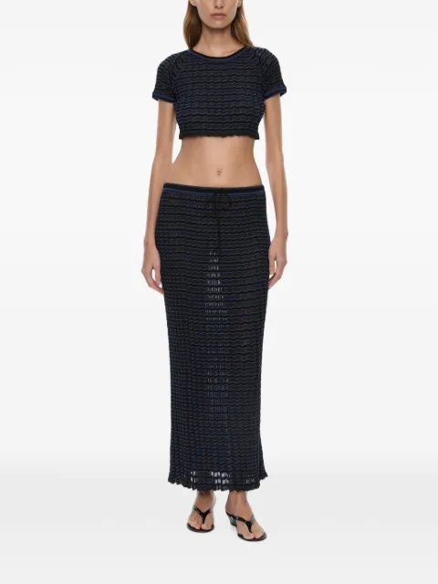 Christopher Esber Verano striped maxi skirt Black 26024451
