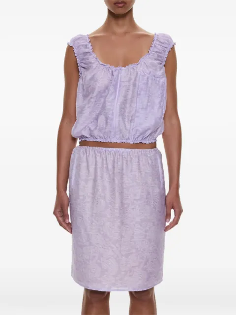 Christopher Esber Light Leak jacquard top Purple 26021568