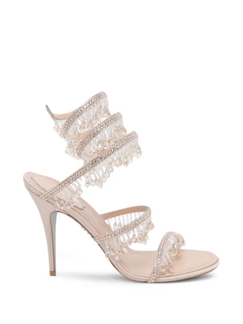 René Caovilla crystal-embellished Jahanara sandals Neutrals C12692100R001V233