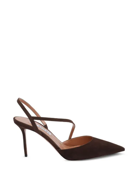 Aquazzura Dynasty suede pumps Brown DYNMIDP0SUEESP