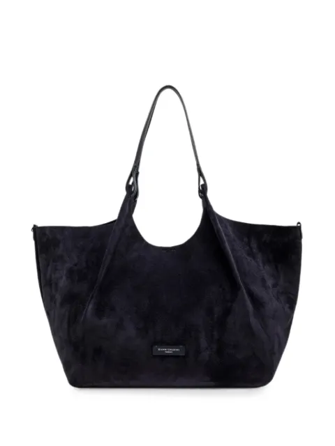 GIANNI CHIARINI large Dua suede tote bag Black BS9800CMPL