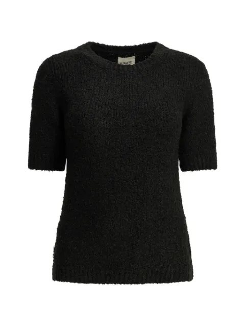 KHAITE Cam short-sleeves T-shirt Black 18270205