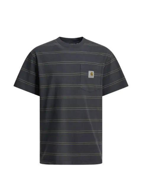 Carhartt WIP striped-print pocket T-shirt Purple I036855