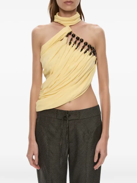 Christopher Esber Droplet halterneck top Yellow 26021463