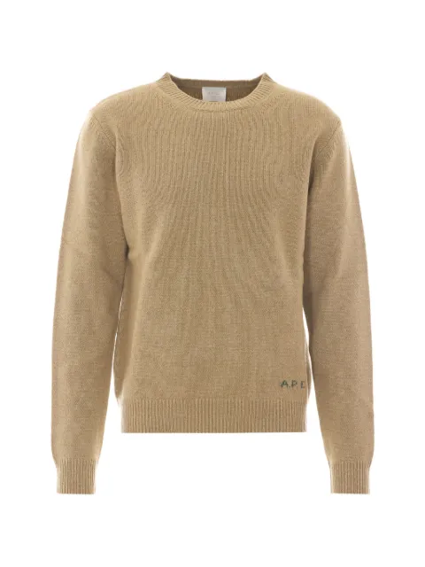 A.P.C. Edward ribbed-hem sweater Neutrals WOASWH23491