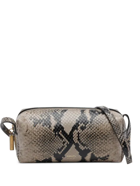 KHAITE Mini Kye python-print mini shoulder bag Brown H30411055772