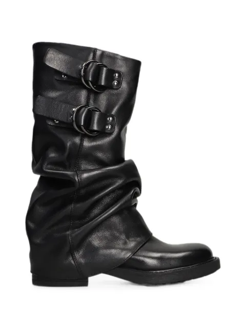 Metisse buckle-fastening boots Black AK2473